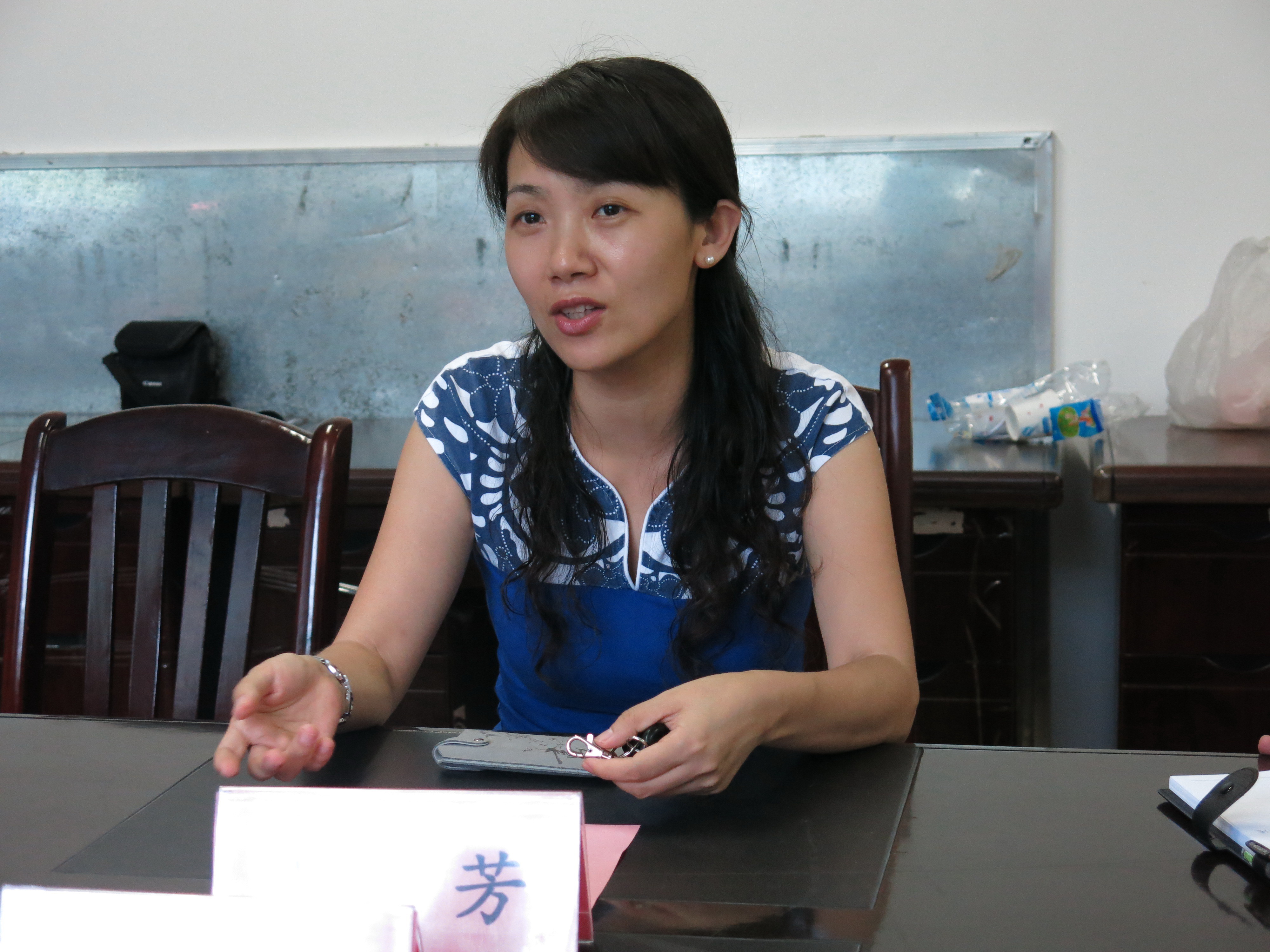 公共基础部副主任陈芳介绍我院高职英语课程改革情况